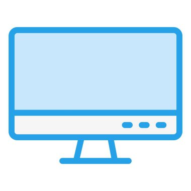 LCD Vektör Simgesi Tasarım İllüstrasyonu