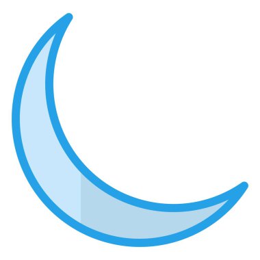 Ay Vektörü simgesi tasarımı illüstrasyonu