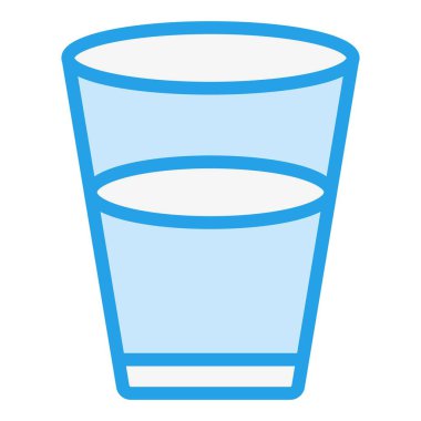 Su Vektörü Simgesi Tasarım Çizimi