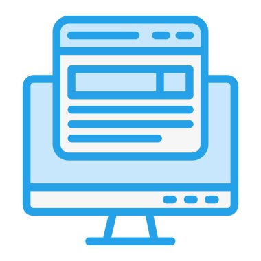 Arama motoru Vektör Simgesi Tasarım ResmiComment