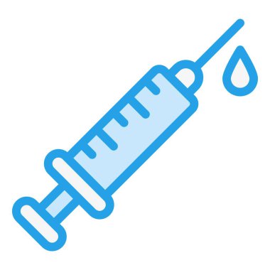 Şırınga Vektörü Simgesi Tasarım İllüstrasyonu