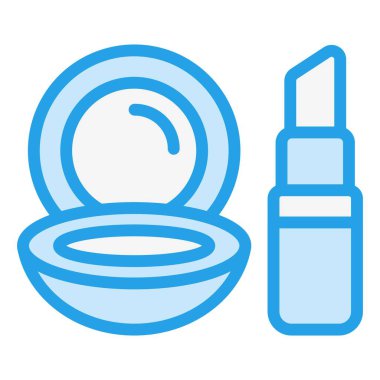 Makyaj Vektörü Simgesi Tasarım İllüstrasyonu