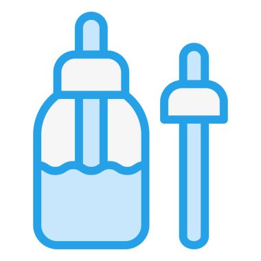 Serum Vektörü Simgesi Tasarım İllüstrasyonu