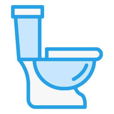 Tuvalet Vektörü Simgesi Tasarım İllüstrasyonu