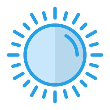 Gündoğumu Vektör Simgesi Tasarım İllüstrasyonu