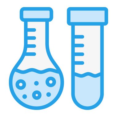 Laboratuar testi Vektör Simgesi Tasarım İllüstrasyonu