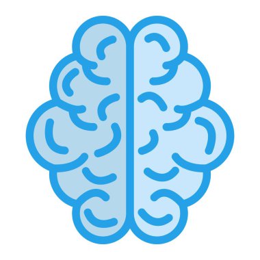 İnsan beyni Vektör Simgesi Tasarım İllüstrasyonu