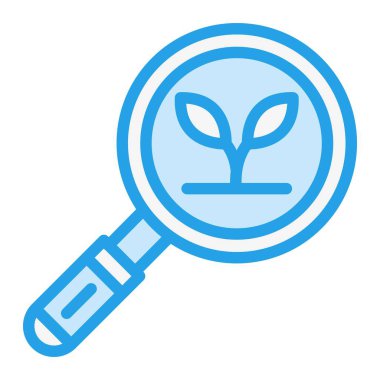 Eko Arama Vektörü Simgesi Tasarım İllüstrasyonu