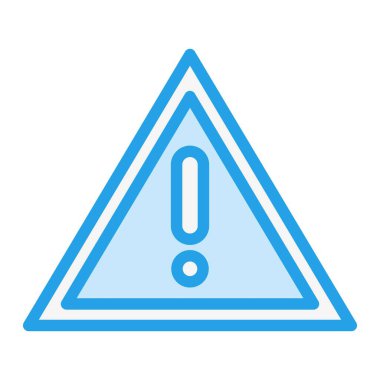 Tehlike Vektörü Simgesi Tasarım İllüstrasyonu