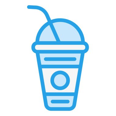 Yumuşak içecek Vektör Simgesi Tasarım İllüstrasyonu