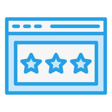 Vektör Simgesi Tasarım İllüstrasyonunu Gözden Geçir