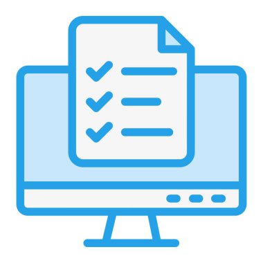 Liste Vektör Simgesi Tasarım İllüstrasyonu