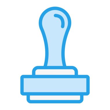 Pul Vektörü Simgesi Tasarım İllüstrasyonu