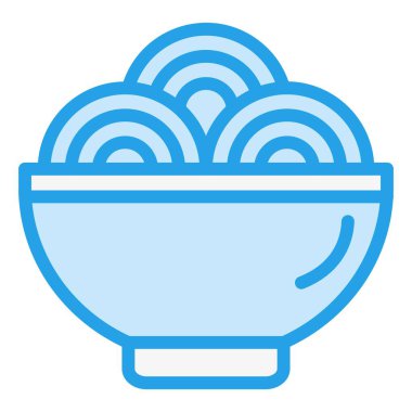 Spagetti Vektör Simgesi Tasarım İllüstrasyonu