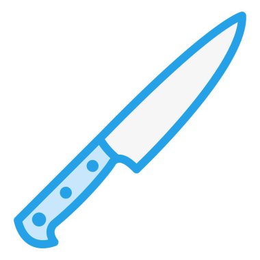 Bıçak Vektörü Simgesi Tasarım İllüstrasyonu