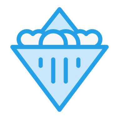 Sandviç Vektörü Simgesi Tasarım İllüstrasyonu