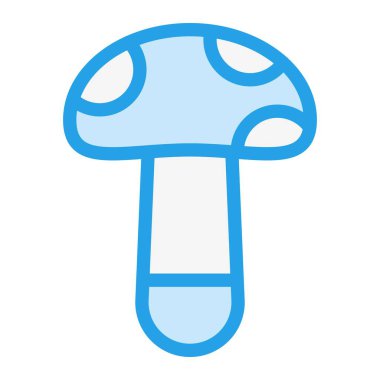 Mantar Vektörü Simgesi Tasarım İllüstrasyonu