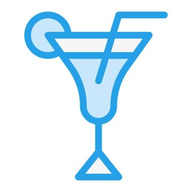 İçecekler Vektör Simgesi Tasarım İllüstrasyonu