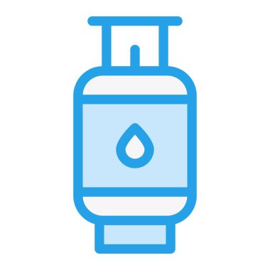 Kamp Gaz Vektörü Simgesi Tasarım İllüstrasyonu