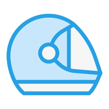 Miğfer Vektörü Simgesi Tasarım İllüstrasyonu