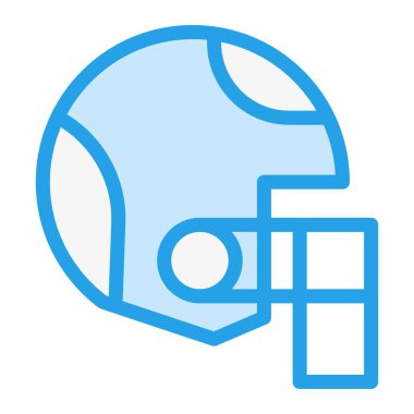 Miğfer Vektörü Simgesi Tasarım İllüstrasyonu