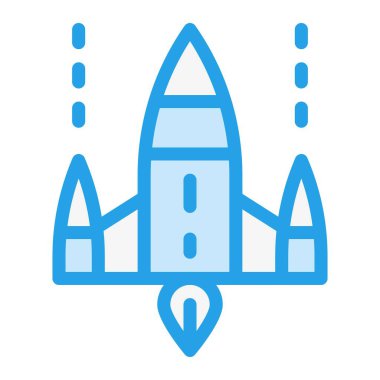 Uzay gemisi Vektör Simgesi Tasarım İllüstrasyonu