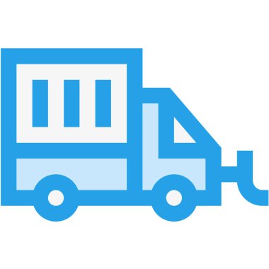 Çöp kamyonu Vektör Simgesi Tasarım İllüstrasyonu