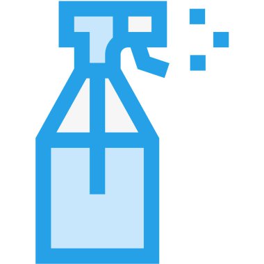 Sprey Şişe Vektörü Simgesi Tasarım Çizimi