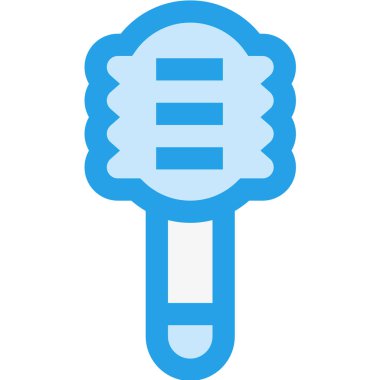 Fırça Vektörü Simgesi Tasarım İllüstrasyonu