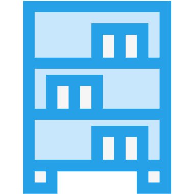 Kitaplık Vektörü Simgesi Tasarım İllüstrasyonu