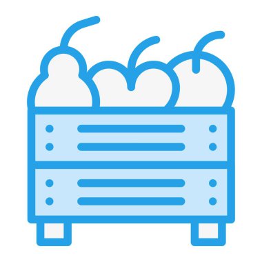 Meyve Vektörü Simgesi Tasarım İllüstrasyonu