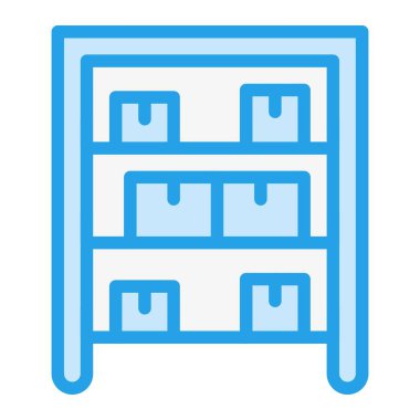 Rack Vektör Simgesi Tasarım Çizimi