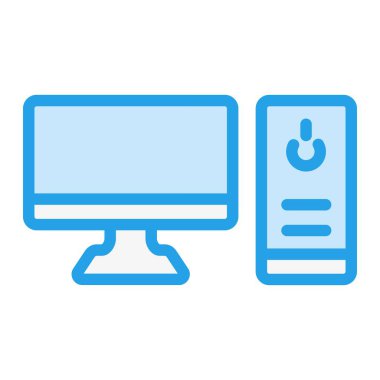 Bilgisayar Vektörü Simgesi Tasarım İllüstrasyonu