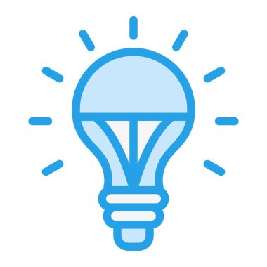 Liderlik Ampul Vektör Simgesi Tasarım İllüstrasyonu