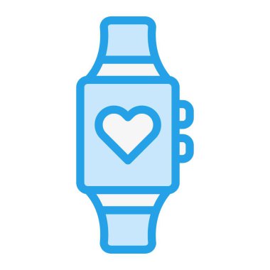 Akıllı saat Vektör Simgesi Tasarım İllüstrasyonu