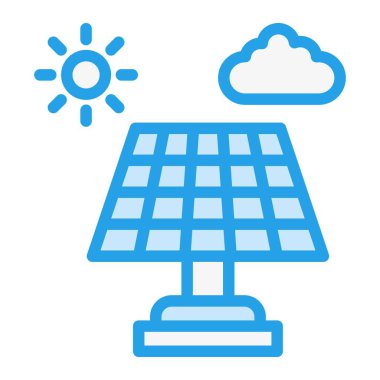 Güneş Sistemi Vektör Simgesi Tasarım İllüstrasyonu