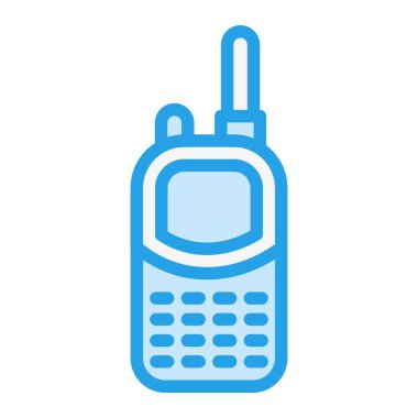 Telsiz talkie Vektör Simgesi Tasarım İllüstrasyonu