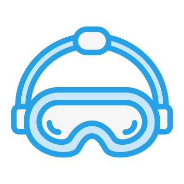 Vr gözlük Vektör Simgesi Tasarım İllüstrasyonu