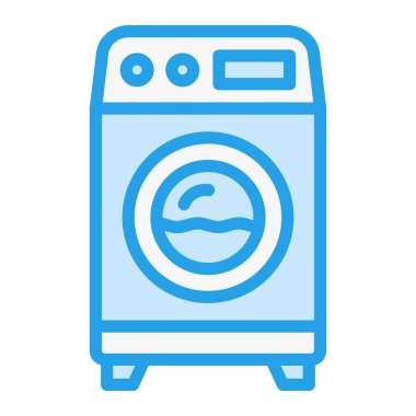 çamaşır makinesi vektör tasarım illüstrasyonu