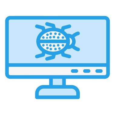 Siber Saldırı Vektör Simgesi Tasarım İllüstrasyonu