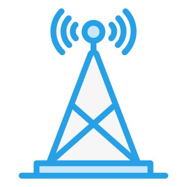Anten Vektör Simgesi Tasarım İllüstrasyonu