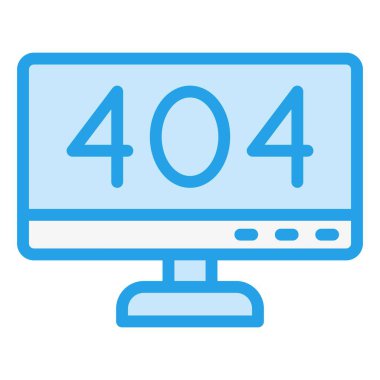 404 Hata Vektörü Simgesi Tasarım İllüstrasyonu