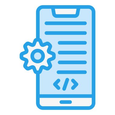 Uygulama Geliştirme Vektörü Simgesi Tasarım İllüstrasyonu
