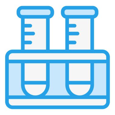 Test Tüpleri Vektör Simgesi Tasarım İllüstrasyonu