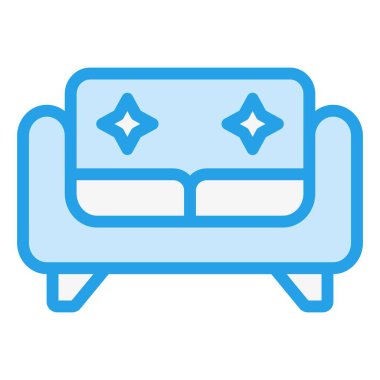 Koltuk Vektörü Simgesi Tasarım İllüstrasyonu