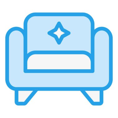 Kol Koltuğu Vektörü Simgesi Tasarım İllüstrasyonu