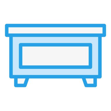 Masa Vektörü Simgesi Tasarım İllüstrasyonu