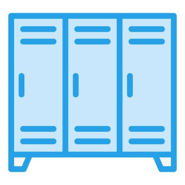 Dolap Vektörü Simgesi Tasarım İllüstrasyonu