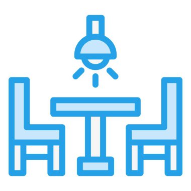 Yemek Masası Vektörü Simgesi Tasarım ResmiComment