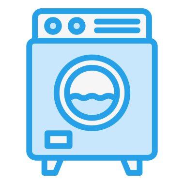 çamaşır makinesi vektör tasarım illüstrasyonu